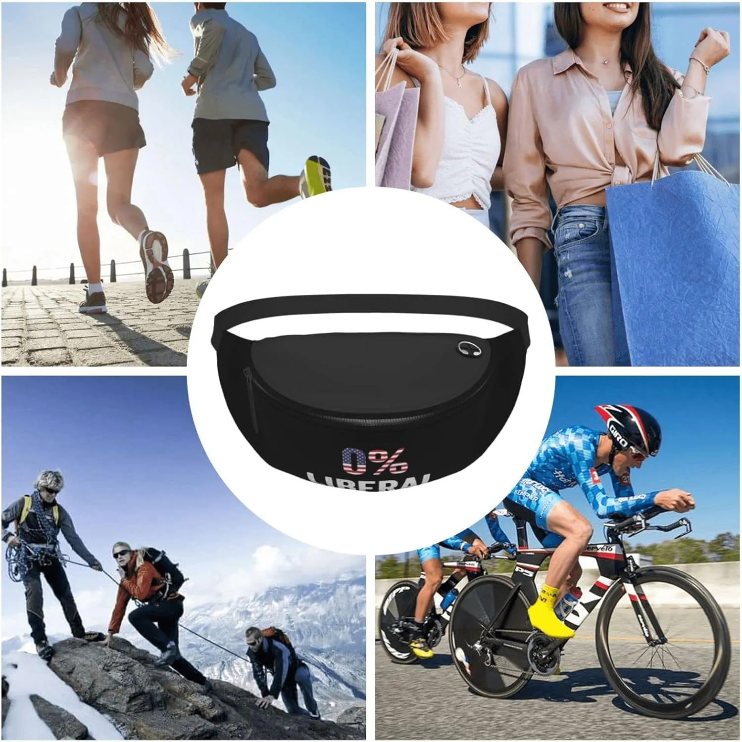 0% Liberal Adjustable Leisure Waistpack Outdoor Sports Running Waistpack Travel Phone Bag