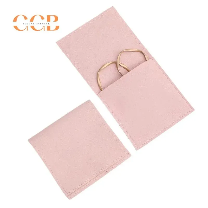 10pcs purple Microfiber Jewelry Pouches