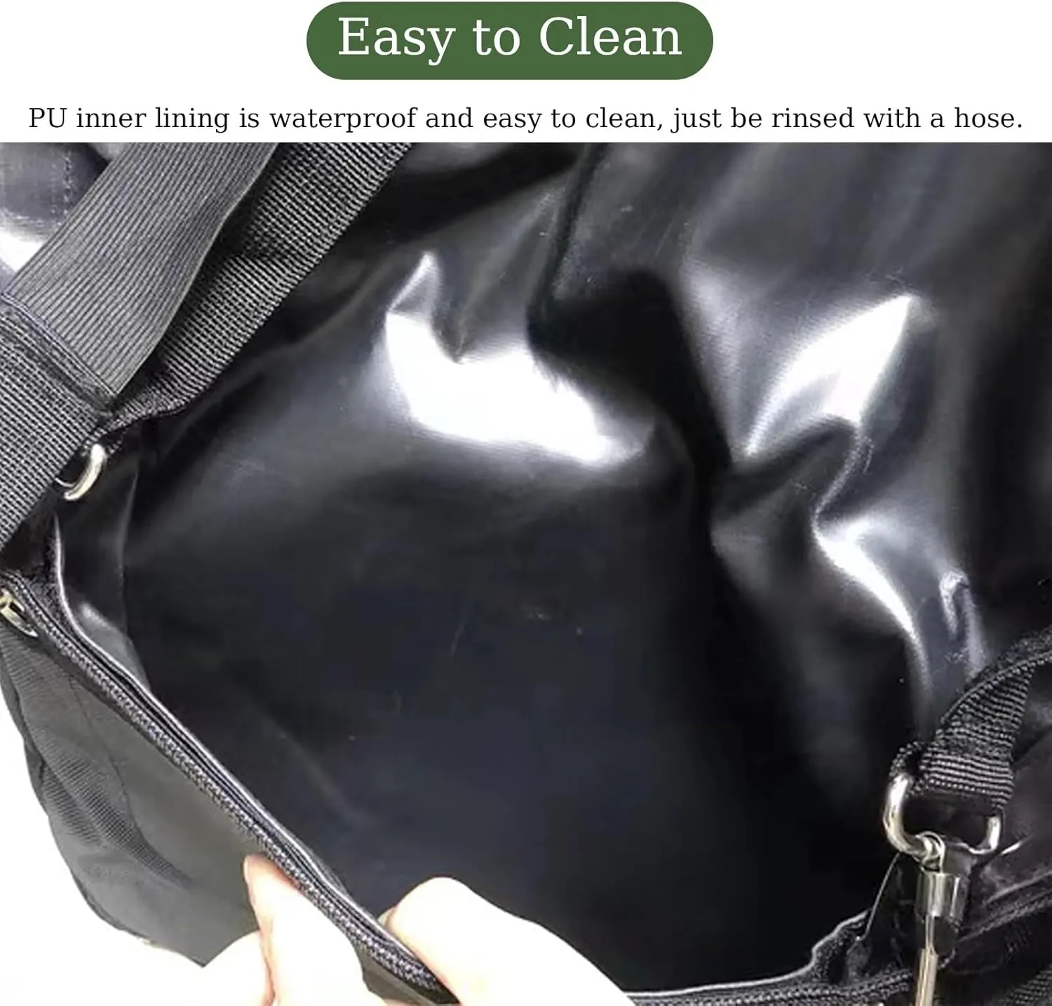 1/2/ 3/4/ 5 PCS Equine Diaper Manure Catcher Bag, Washable Pony Diaper Bag with PU Inner Lining, Portable Horse Muck Collection Bag with Attachment(4PCS,Small)