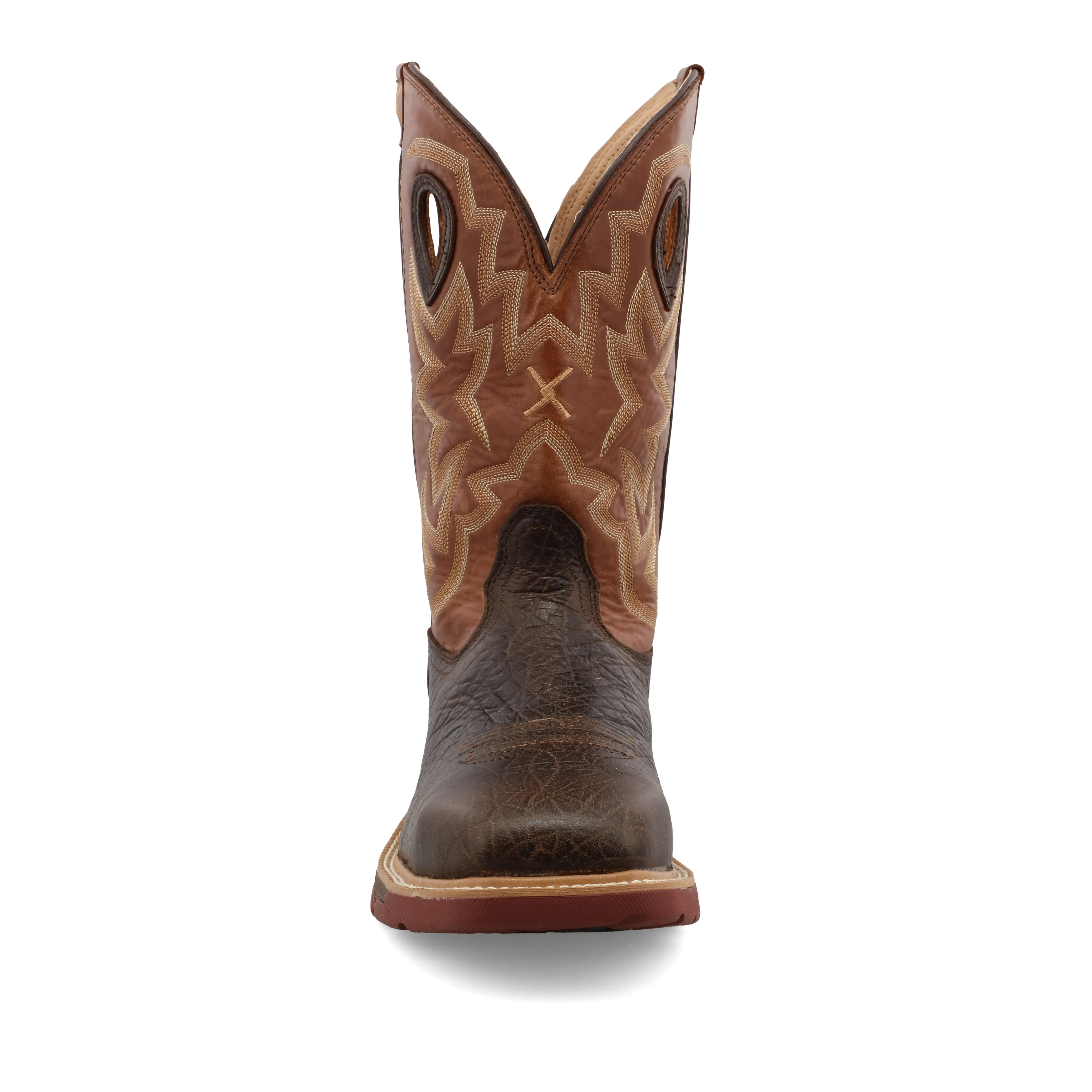 12" Western Alloy Toe Work Boot Chocolate & Spice