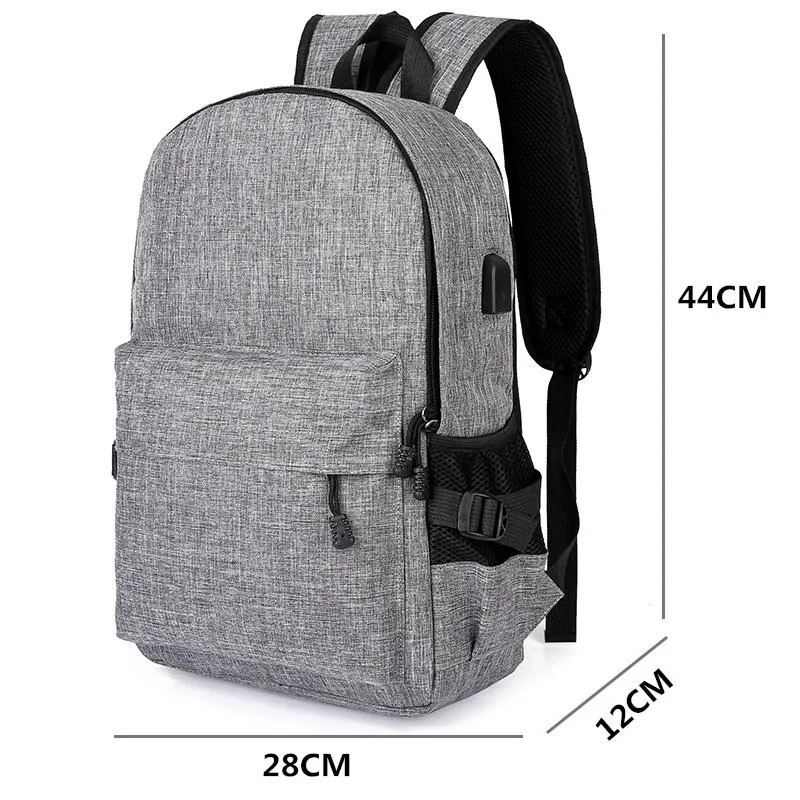 15 inches Laptop Anti-theft Backpack USB Charger