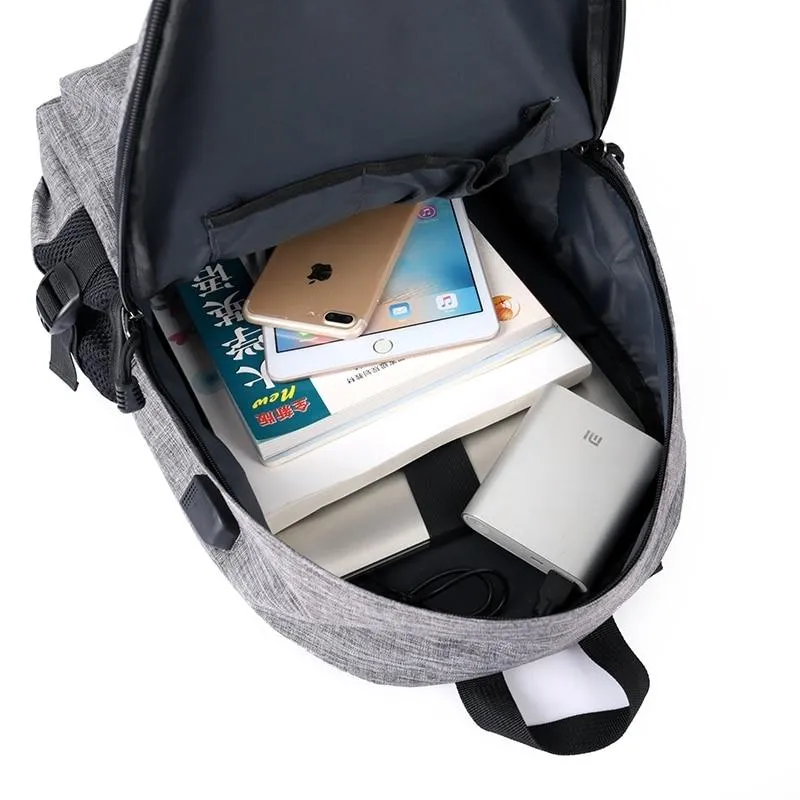 15 inches Laptop Anti-theft Backpack USB Charger
