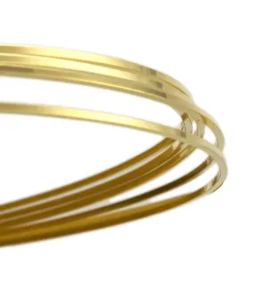 16 Ga Yellow Brass Square Wire Dead Soft 25 Ft Coil