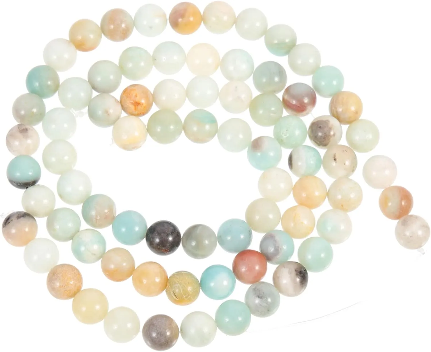 2 Strips of Stone Beads for Bracelets DIY Craft Beads Multi-Function Craft Supply