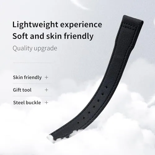 20mm 21mm 22mm Nylon Canvas Leather Watchband For IWC SPITFIRE MARK 18 Portugieserfor Portofino for TOP GUN Pilot for IW3777 Wristband