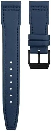 20mm 21mm 22mm Nylon Canvas Leather Watchband For IWC SPITFIRE MARK 18 Portugieserfor Portofino for TOP GUN Pilot for IW3777 Wristband