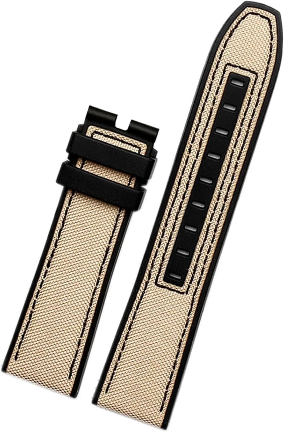 22mm Canvas Rubber Watch Strap Men Wrist Band Bracelet For MIDO M038/M038431A Series Soft Watchbands