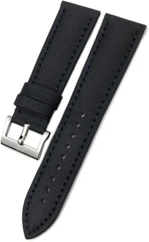 23mm Nylon Fiber Canvas Watch Strap Replacement for Blancpain Fifty Fathoms Black Strap Watch Bracelets (Color : Blue1, Size : 23mm)