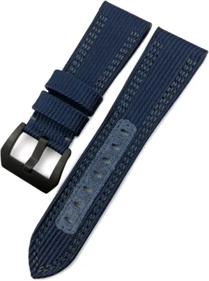 26mm Quality Nylon Canvas Cow Watch Strap Watchband For Panerai Pam985 Submersiblea Luminor Accessories Bracelet