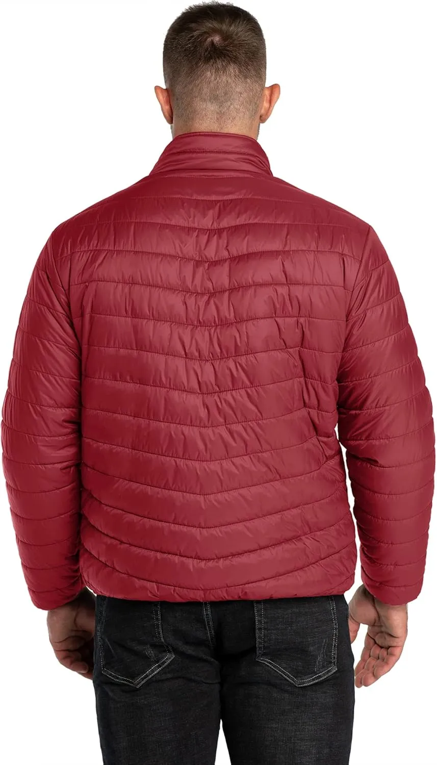 33,000ft Men's Puffer Jacket Lightweight Packable Winter Jacket