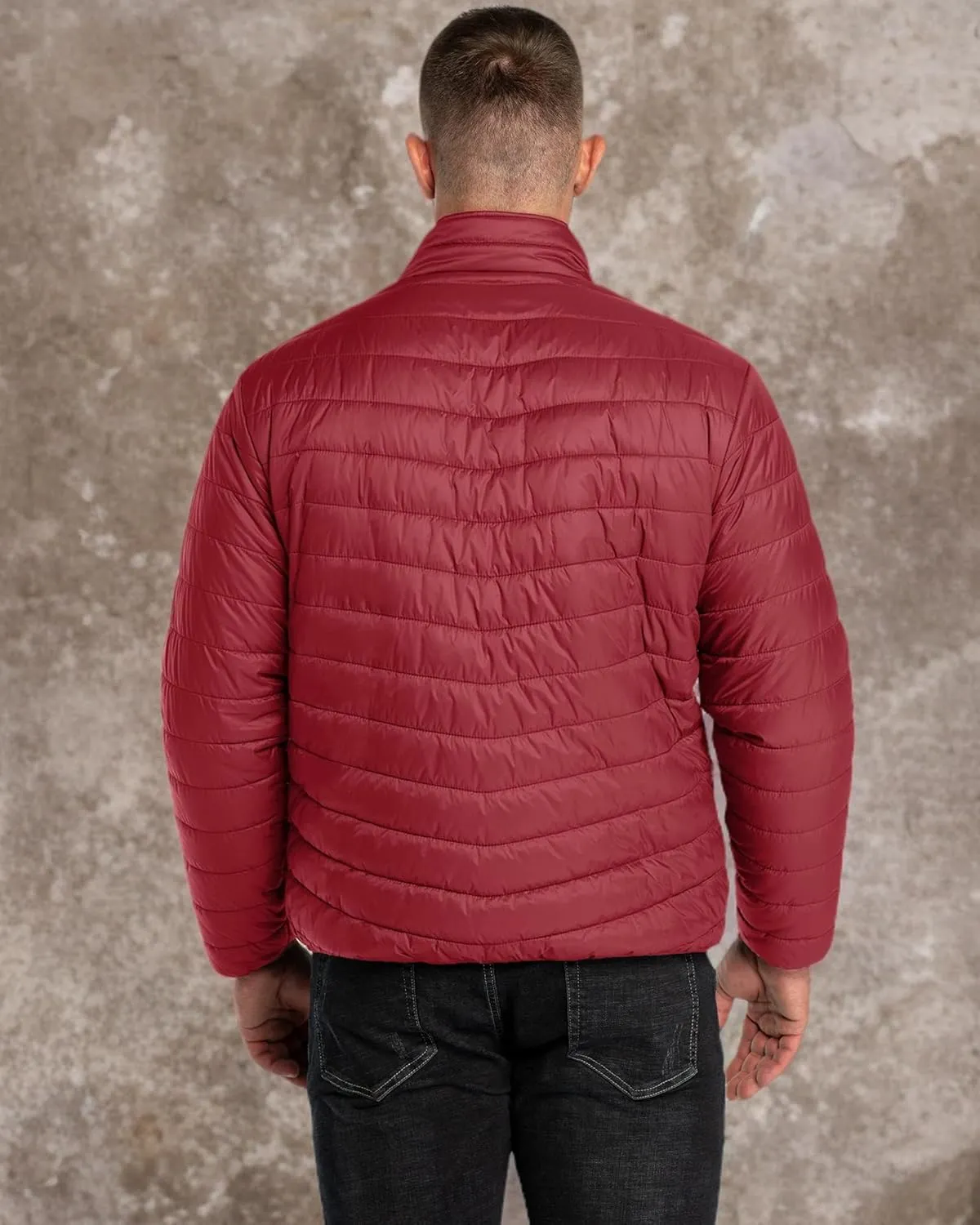 33,000ft Men's Puffer Jacket Lightweight Packable Winter Jacket