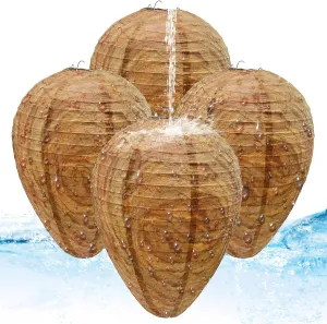 4 Packs of Fake Wasp Nests, Waterproof Material Wasps Nests