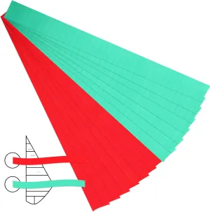 4 Sets Nylon Air Flow Tels Flow Rope with 7 Sheets Adhesive Discs Sailboat Wind Direction Indicators for Sail