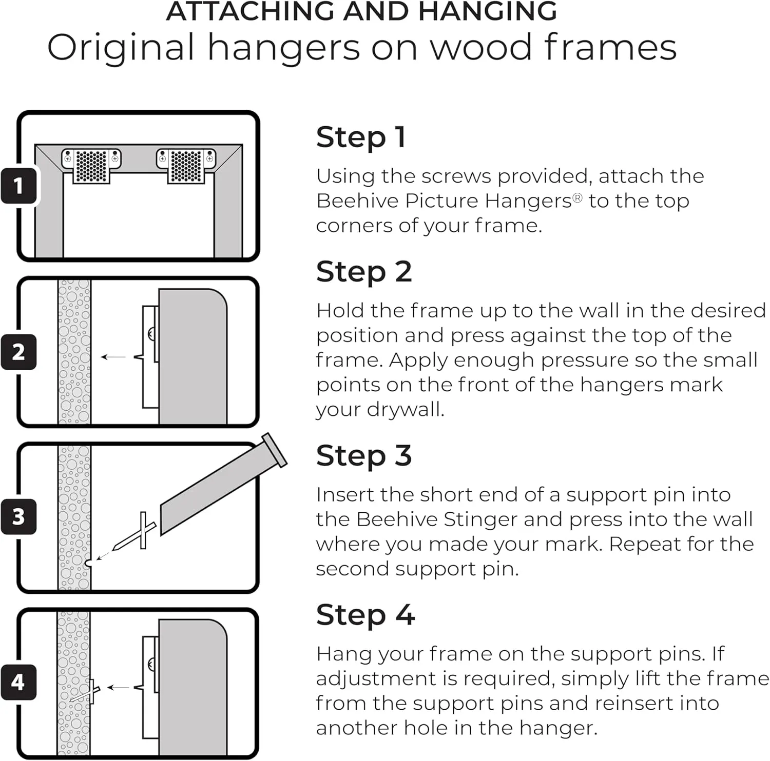 50 Pcs Picture Hanging Kit, The Ultimate Wood, Metal Channel and Canvas Picture Hangers For Drywall, Requires No Measuring to Hang Artwork and Office Decor, Hangs 6 Frames