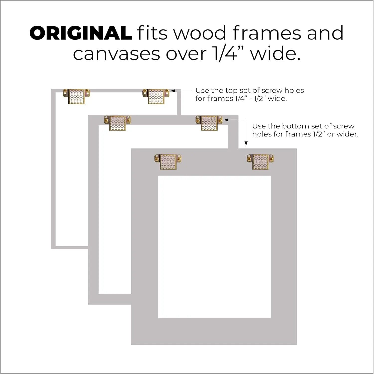 50 Pcs Picture Hanging Kit, The Ultimate Wood, Metal Channel and Canvas Picture Hangers For Drywall, Requires No Measuring to Hang Artwork and Office Decor, Hangs 6 Frames