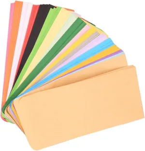 50pcs Small Pocket Envelopes Budget Envelopes for Cash Tips Checks Tickets Jewelry Coins More Chinese Style