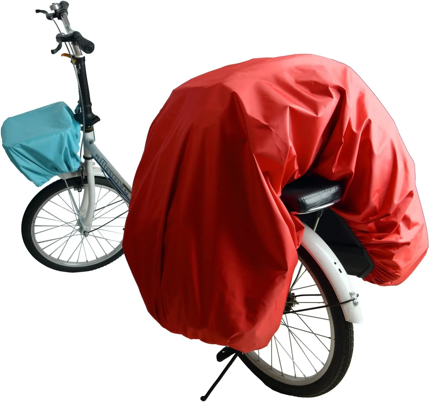 80L - 100L Bicycle Rear Rack Rain Cover Bike Trunk Rain Cover Green