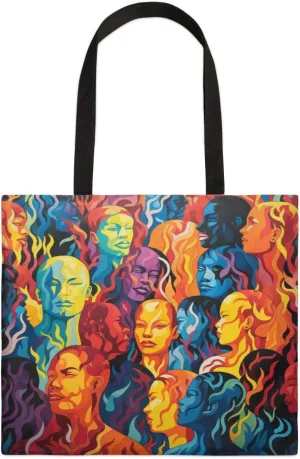 Abstract Ancient Prose Canvas Tote Bag for Women Men Stylish Tote Handbag Shoulder Bag Reusable Grocery Bag