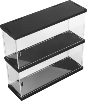 Action Figures Acrylic Display Case Countertop Showcase Box for Collectible Models Dust Storage Clear View for Figurines and Toys