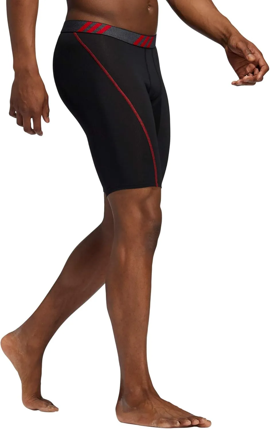 adidas Men's Sport Performance Mesh Long Boxer Brief Underwear (3-Pack)
