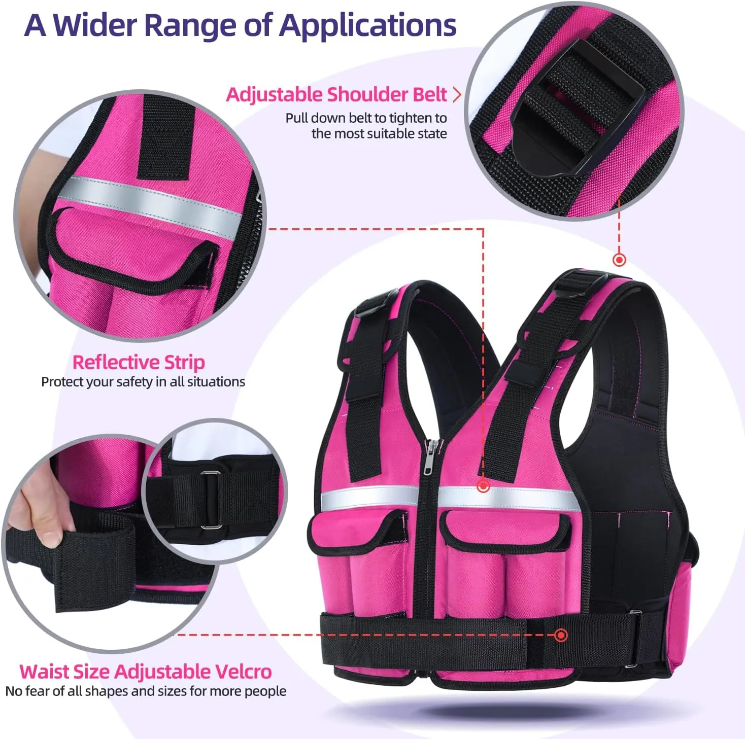 Adjustable Weighted Vest Weights Set: Sportneer 2-18 lbs/2-42 lbs Body Weight Vests 16 In 1 Fast Adjust Running Vest for Men Women Gym Home Workout Fitness Strength Training 2-18/42 lbs Removable