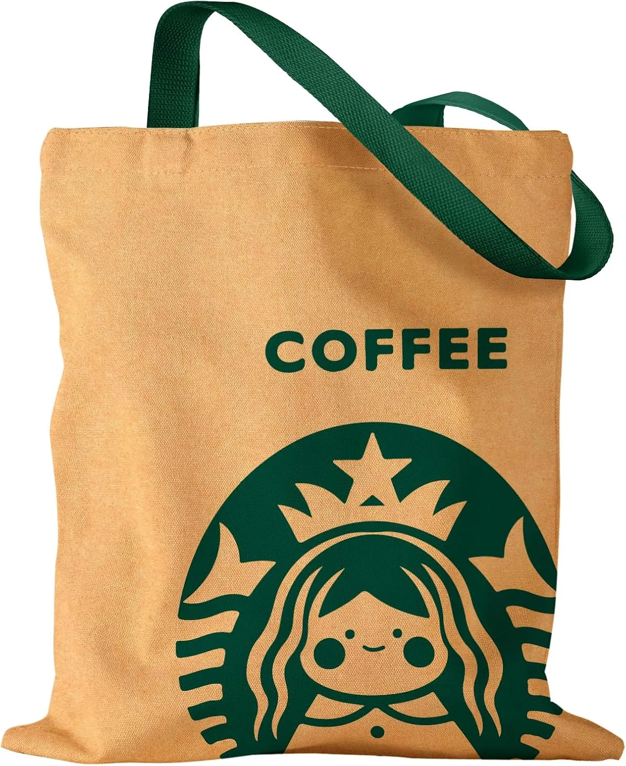 Aesthetic Canvas Tote Bag - Reusable Shoulder Tote Bag for Women Lady Casual Vacation, Shopping, Work, Gym