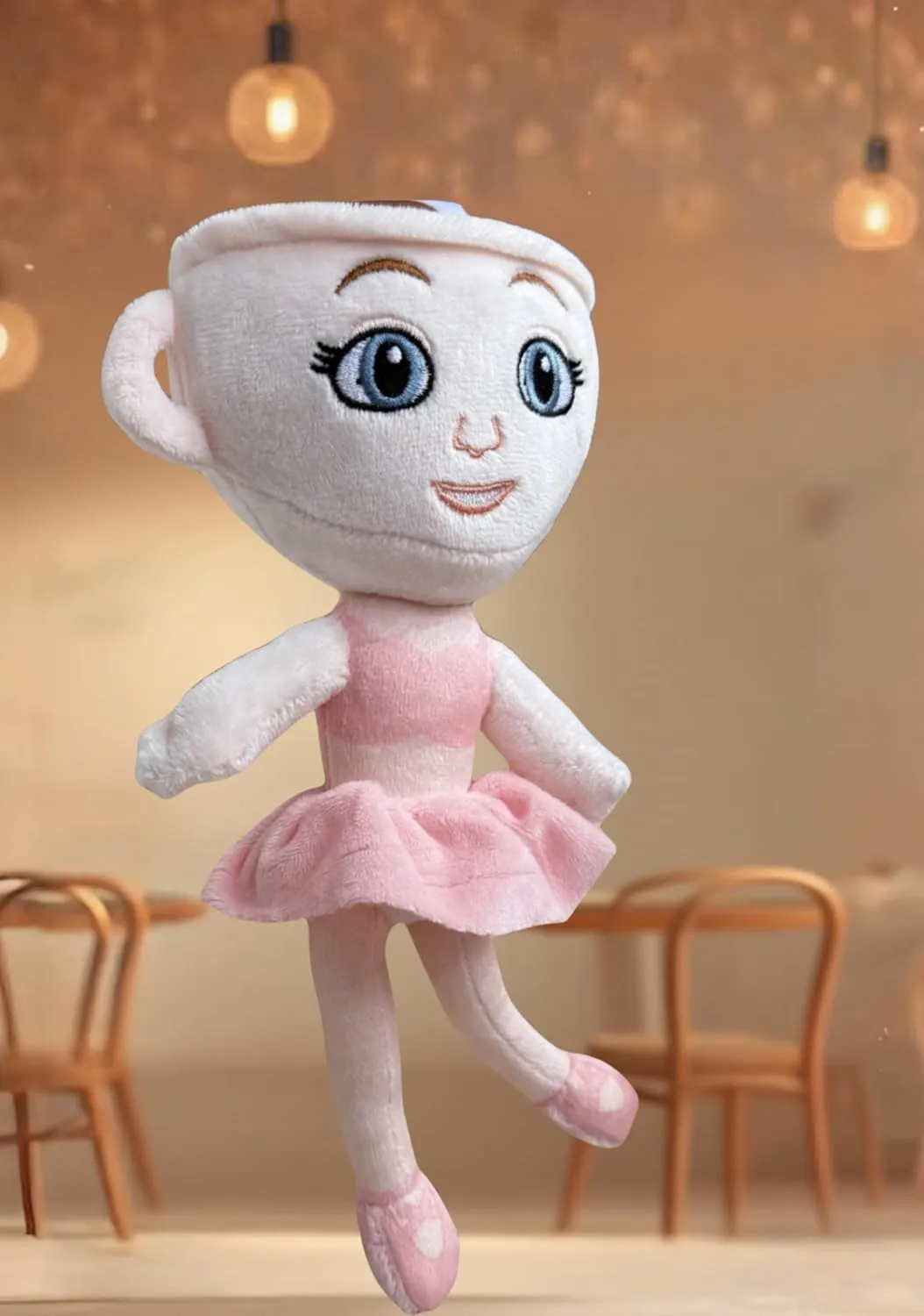 AI-Crafted Italian Brainrot Animals Plush,10″ Brainrot Evolution Plushie - Soft, Collectible, Memetic Home Accent (Ballerina Cappuccina)