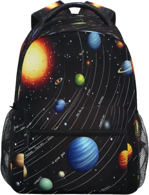 ALAZA Nebula Planet Kids School Backpack for Boys Girls Teens Bookbag Travel Daypack Bag 16 inch