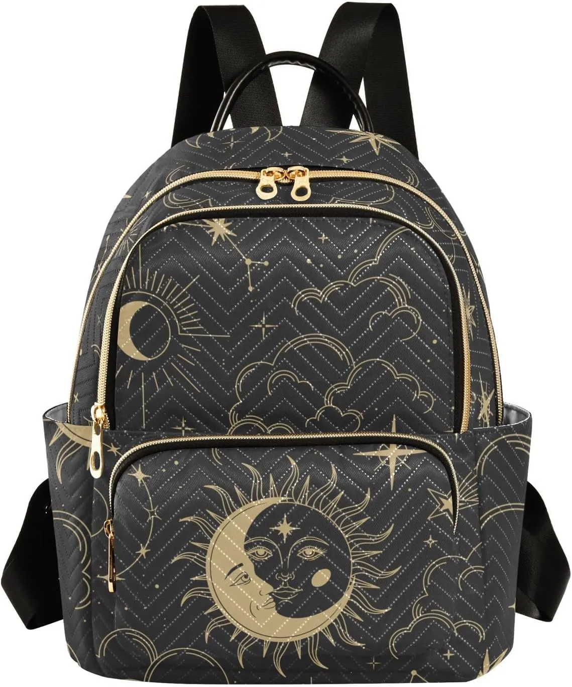 ALAZA Sun Moon Stars Constellations Witchery Small Backpack Purse for Women Travel Bag Fashion Daypack Back Pack Shoulder Bag