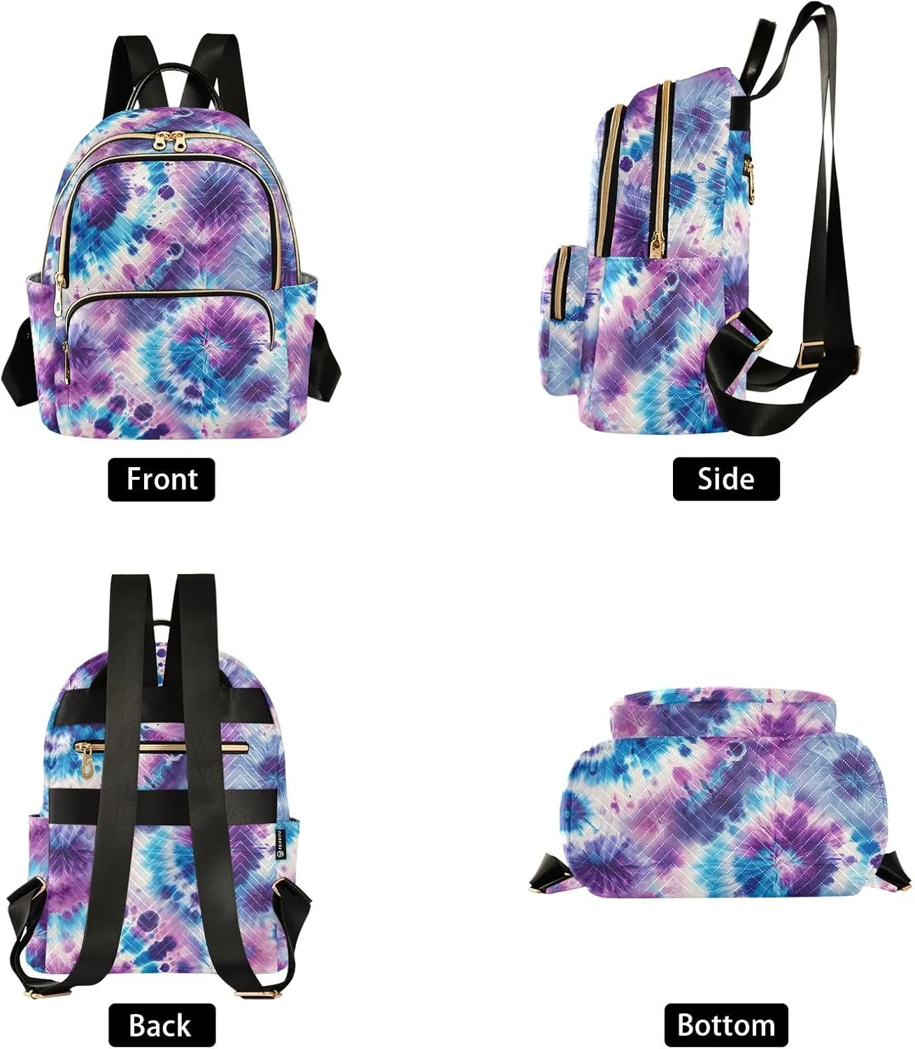 ALAZA Travel Backpack Purse for Women Fashion Anti-theft Work Casual Bacterial Colony Abstract Daypack Shoulder Bag Medium Size