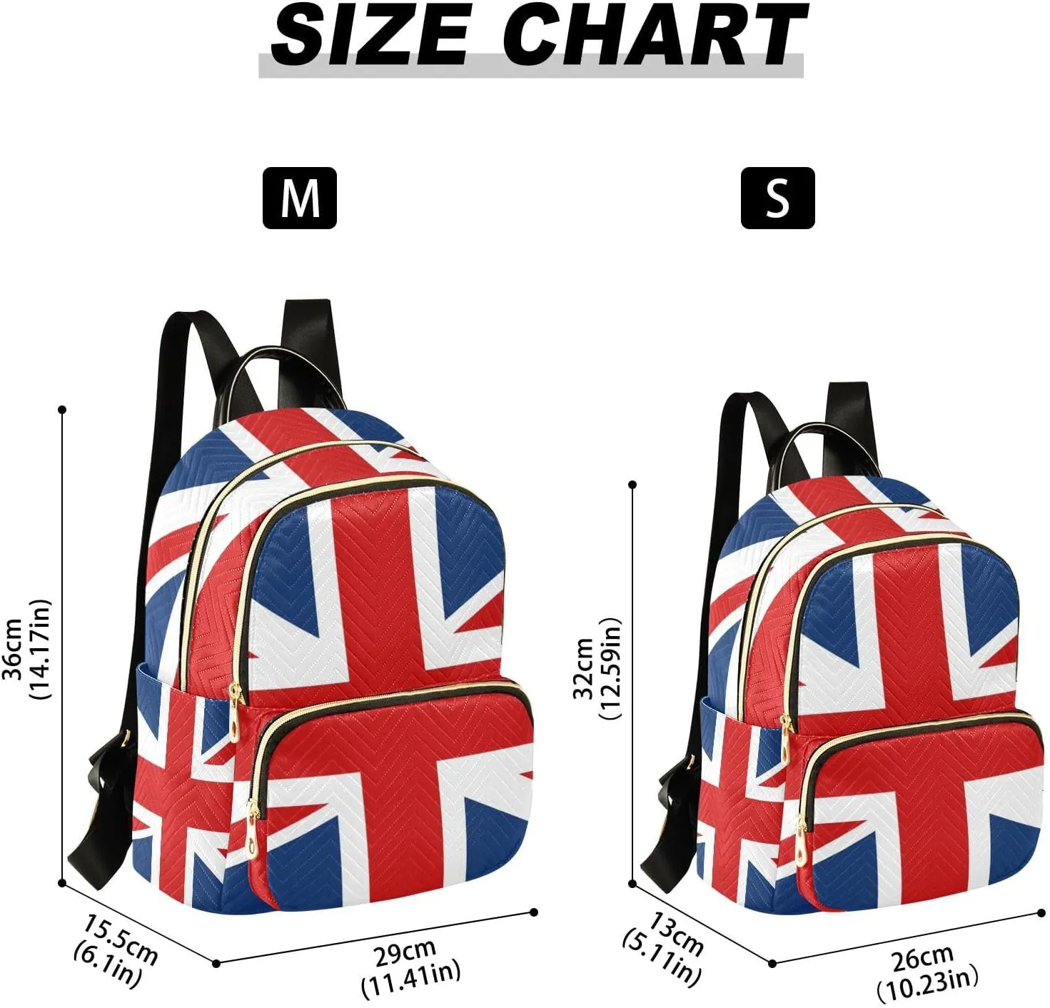ALAZA Uk British Flag Small Backpack Purse for Women Travel Bag Fashion Daypack Back Pack Shoulder Bag