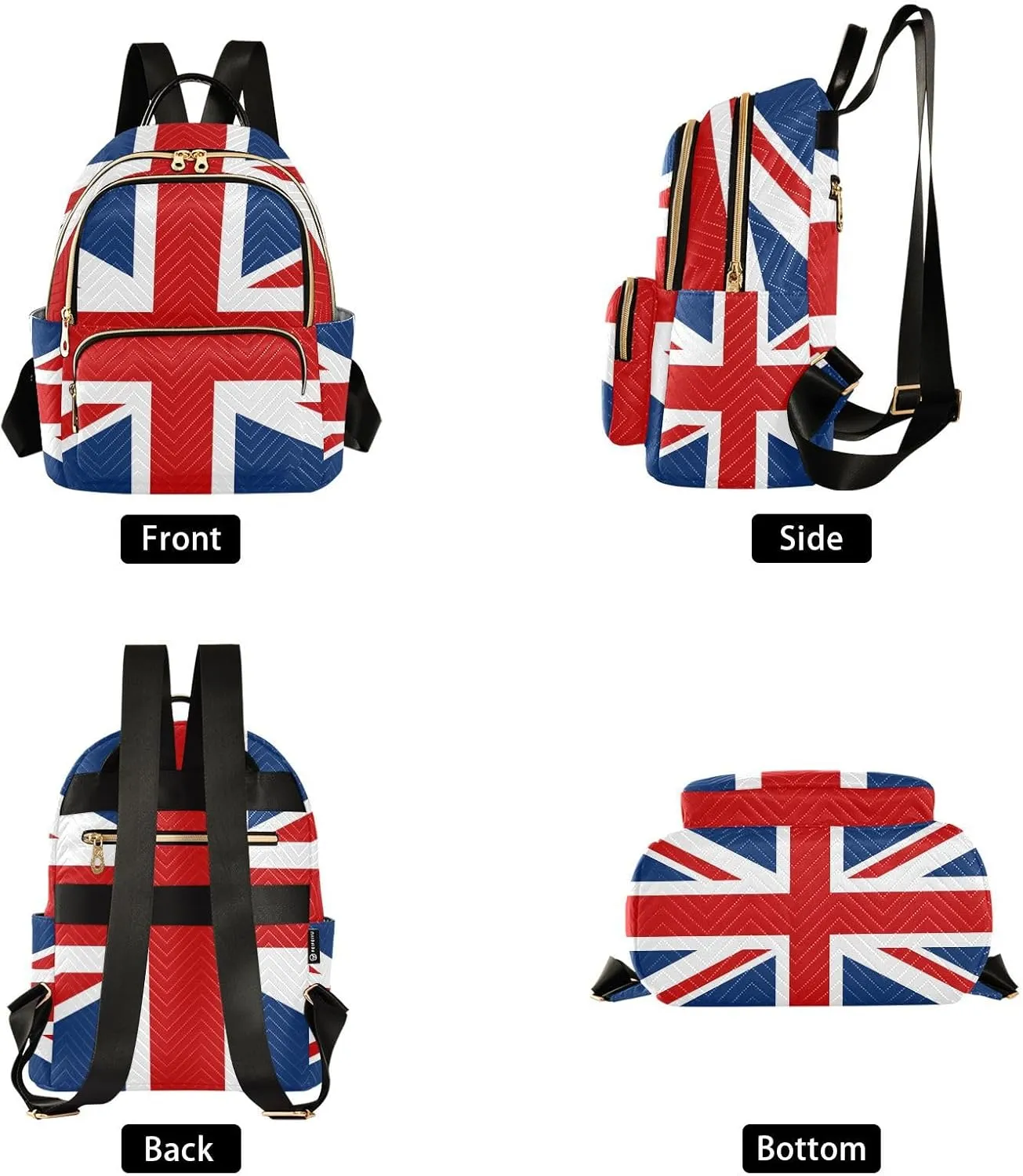 ALAZA Uk British Flag Small Backpack Purse for Women Travel Bag Fashion Daypack Back Pack Shoulder Bag