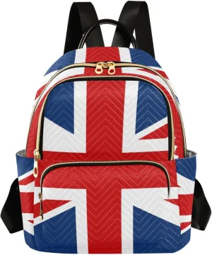 ALAZA Uk British Flag Small Backpack Purse for Women Travel Bag Fashion Daypack Back Pack Shoulder Bag