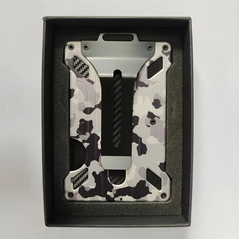 Alloy Transparent Badge Metal Work Permit Card Holder