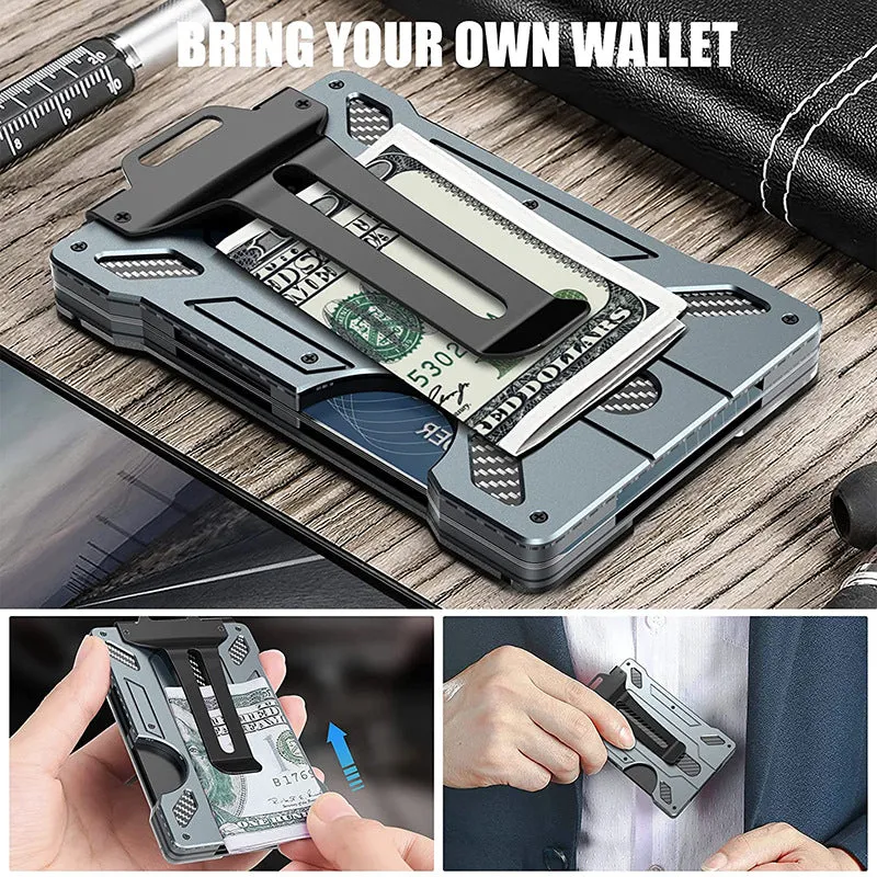 Alloy Transparent Badge Metal Work Permit Card Holder