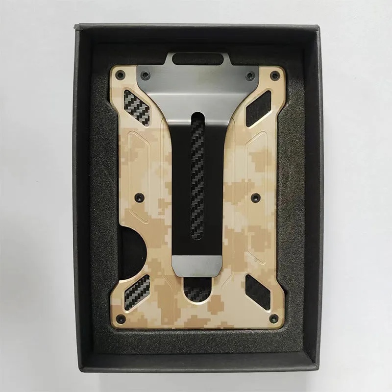 Alloy Transparent Badge Metal Work Permit Card Holder