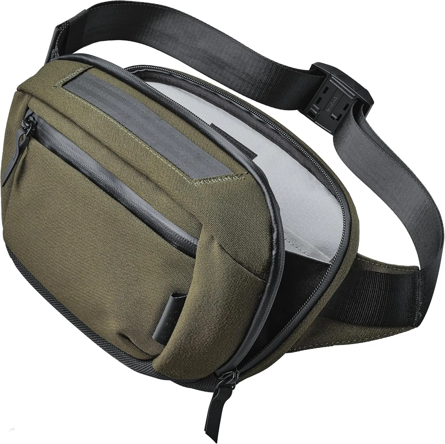 ALPAKA Bravo Waist Pack - 4 L,Heavy-duty Durable Sling Bag for Men Fits an iPad Mini, Nintendo Switch, Electronics Organizer - Versatile Carrying Case - Weatherproof Axoflux Army Green 600D Fabric