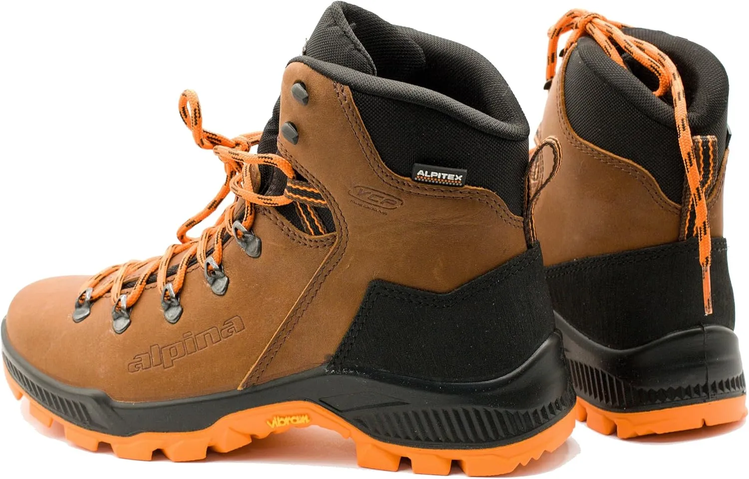 Alpina PRIMA Premium Men's Waterproof Work Boots | Leather Ankle High | Breathable Membrane | Vibram | All Weather Shoes | Made in Europe