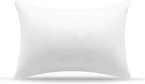 AM AEROMAX 12 × 20 Throw Pillow Memory Foam Pillow Insert - Rectangular Lumbar Support Pillow for Decorative Cushion Bed Couch Sofa - Non-Deforming Over Time
