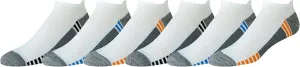 Amazon Essentials Men's Low Cut Tab Socks - Performance Zone, Comfortable Cushion Athletic, 6 Pairs