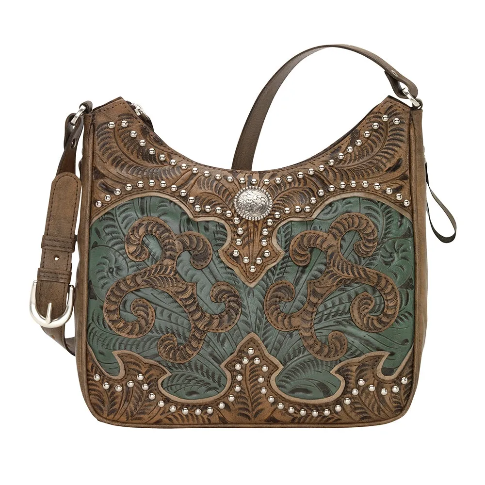 American West Annie's Secret Zip-Top Shoulder Bag with Conceal Carry Pocket