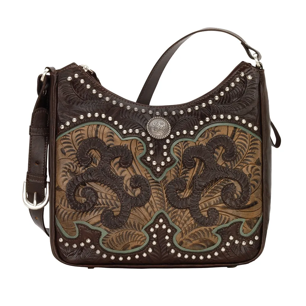 American West Annie's Secret Zip-Top Shoulder Bag with Conceal Carry Pocket