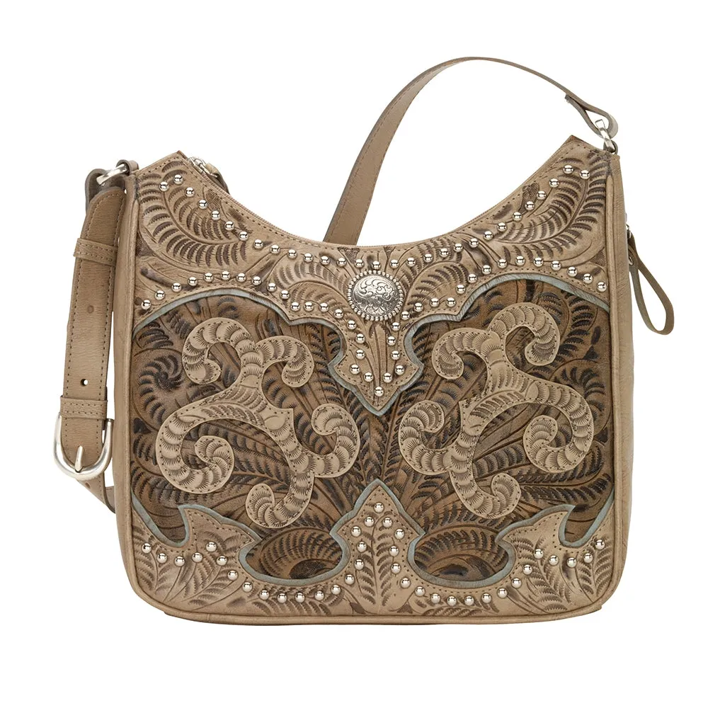 American West Annie's Secret Zip-Top Shoulder Bag with Conceal Carry Pocket