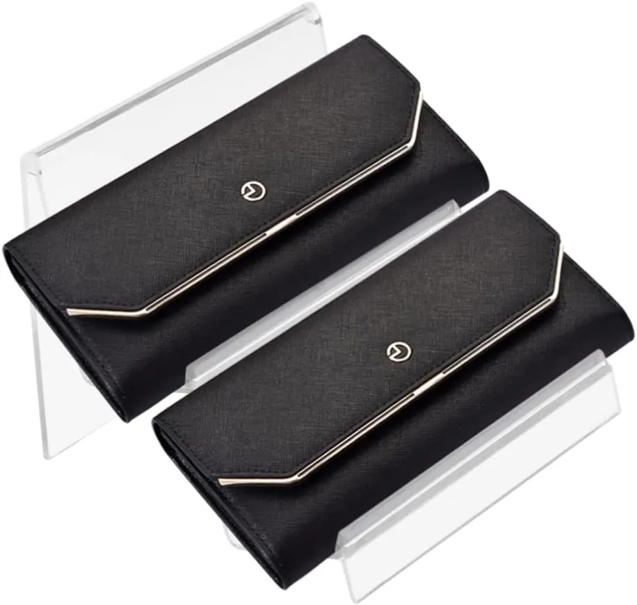 Amosfun Acrylic Purse Wallet Riser Stand Multi-level Display Rack Desk Organizer