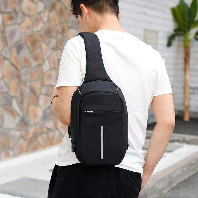 Anti Theft Crossbody Backpack USB Rechargeable