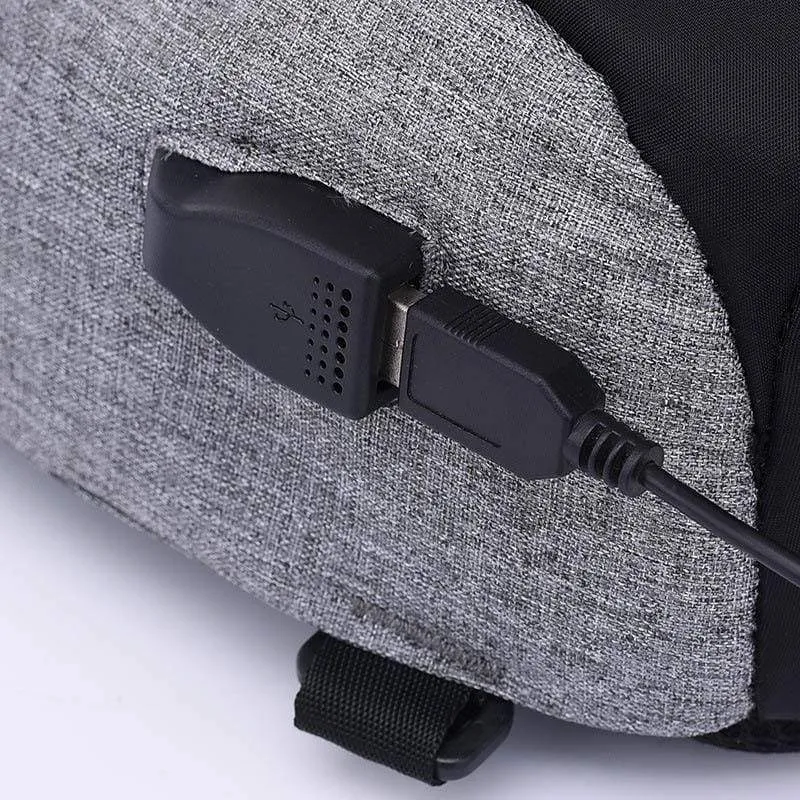 Anti Theft Crossbody Backpack USB Rechargeable