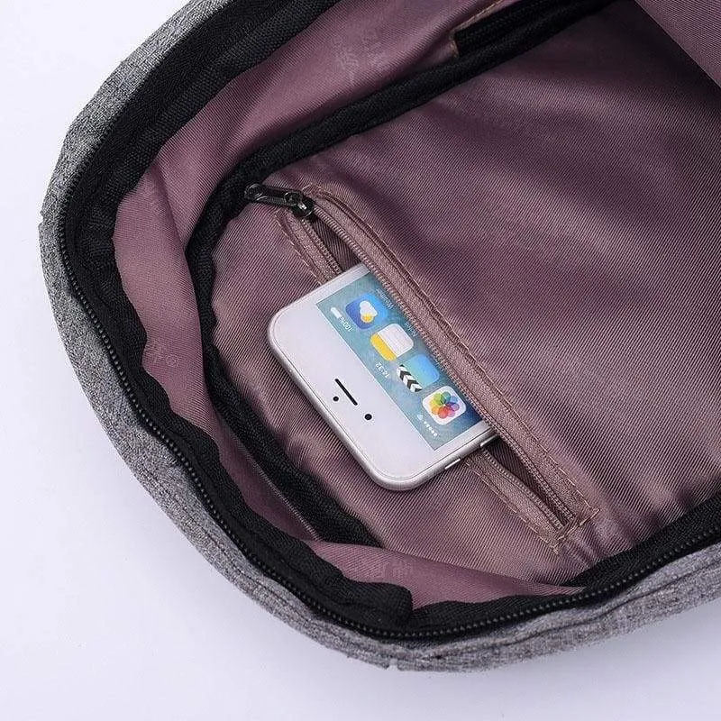 Anti Theft Crossbody Backpack USB Rechargeable