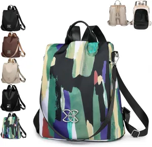 Anti-Theft Large Capacity Backpack for Women, Waterproof Oxford Crossbody Bag with Adjustable Strap for Travel Use (Camouflage)