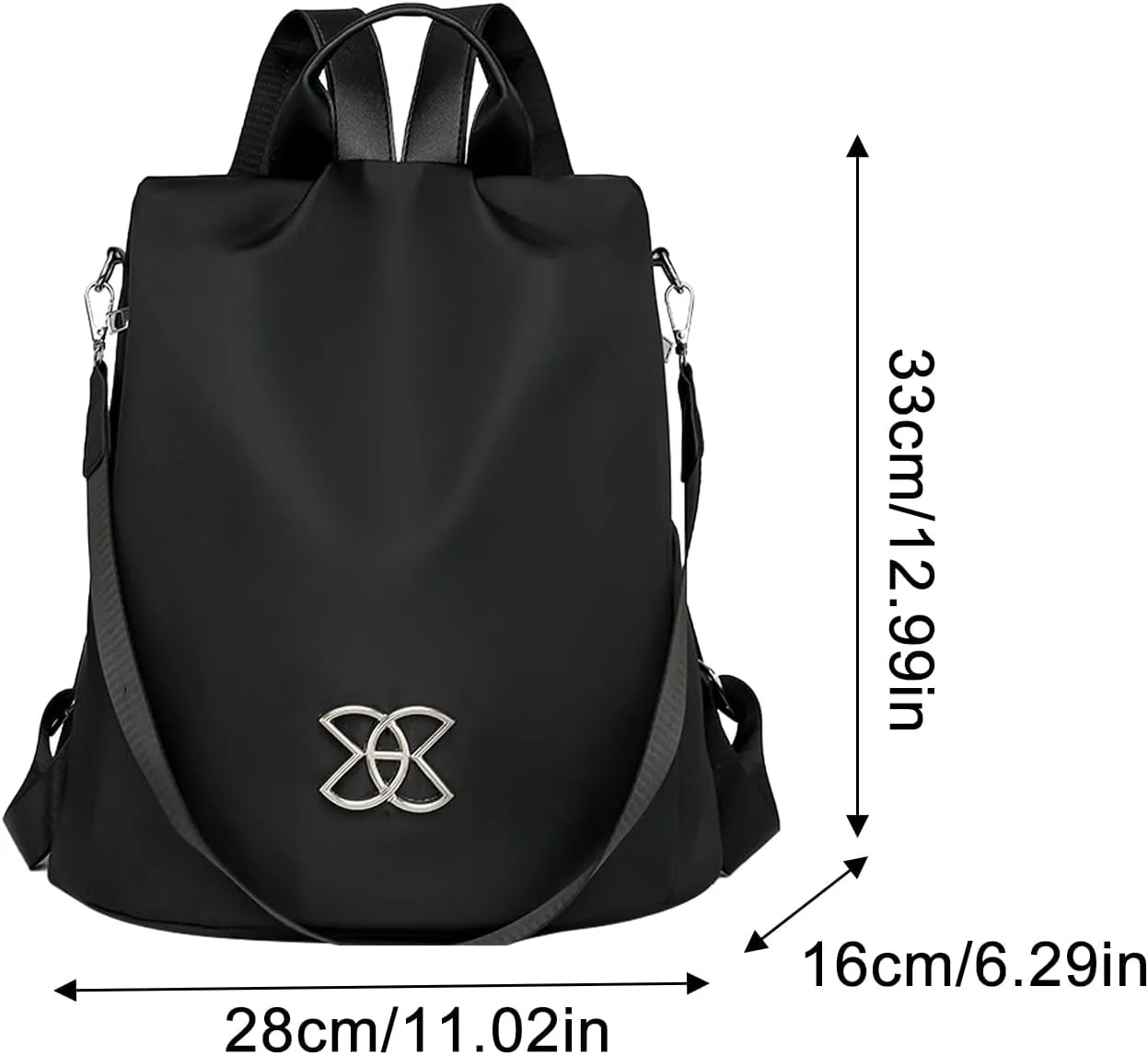 Anti-Theft Large Capacity Backpack - Shoulder Bag For Women, Waterproof Fashion Nylon Backpack, Multi-Purpose Lightweight Shoulder Bag, For Travel, Work, Trip
