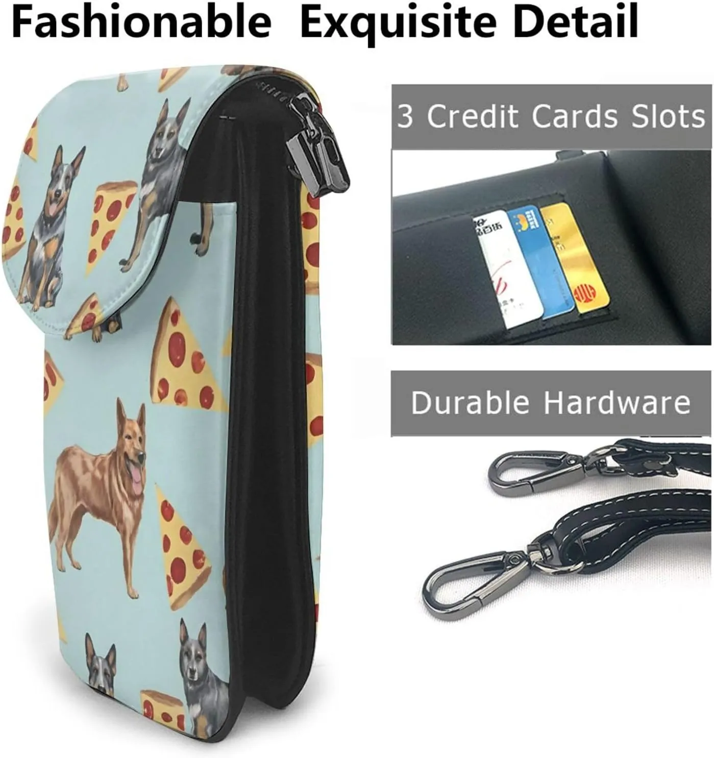 Anti-Theft Phone Crossbody Bag With Removable Shoulder Strap Jewelry Bag